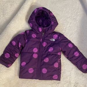 Toddler Girls Northface Reversible Winter Coat
